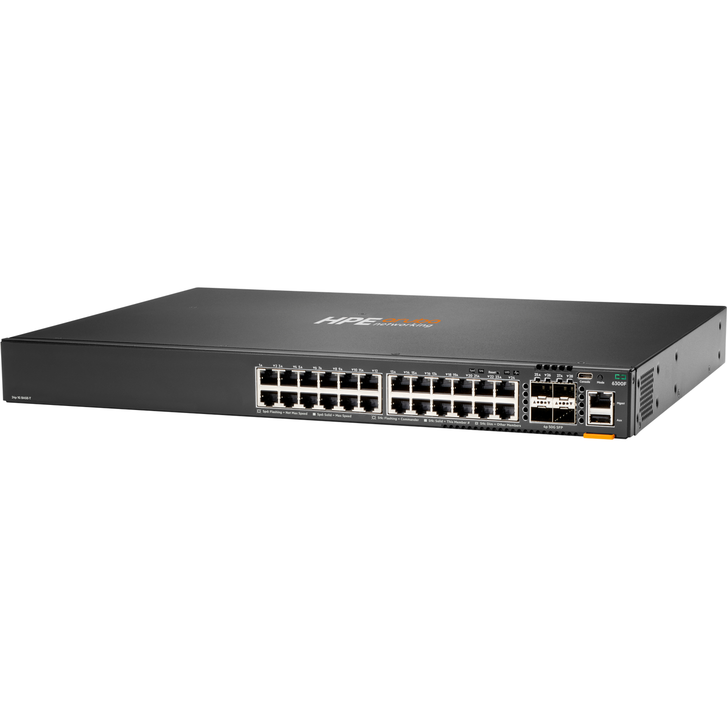 HPE Aruba Networking CX 6300F 24p 10M/100M/1G 4p SFP56 50G TAA Switch