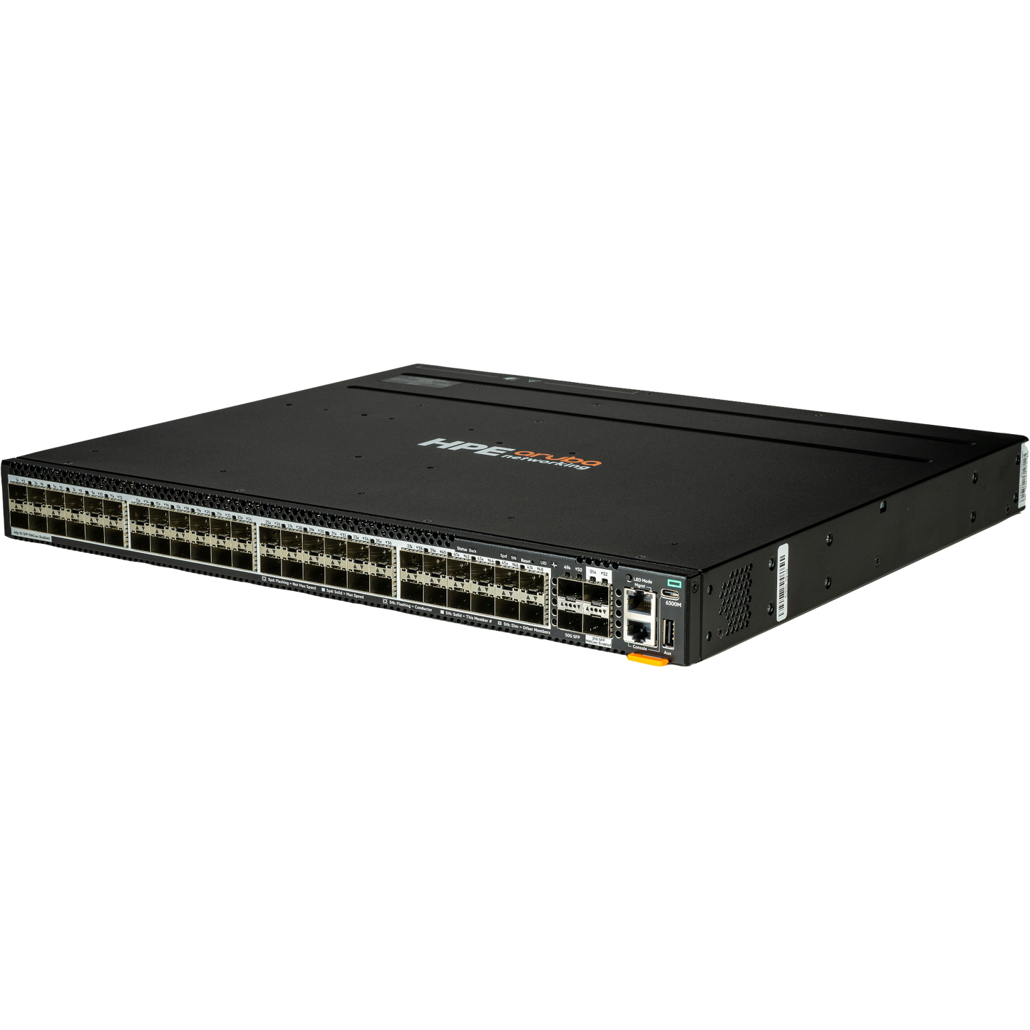 HPE Aruba Networking CX 6300M 48p SFP 1G 2p SFP56 50G 2p SFP28 25G MACsec TAA Switch