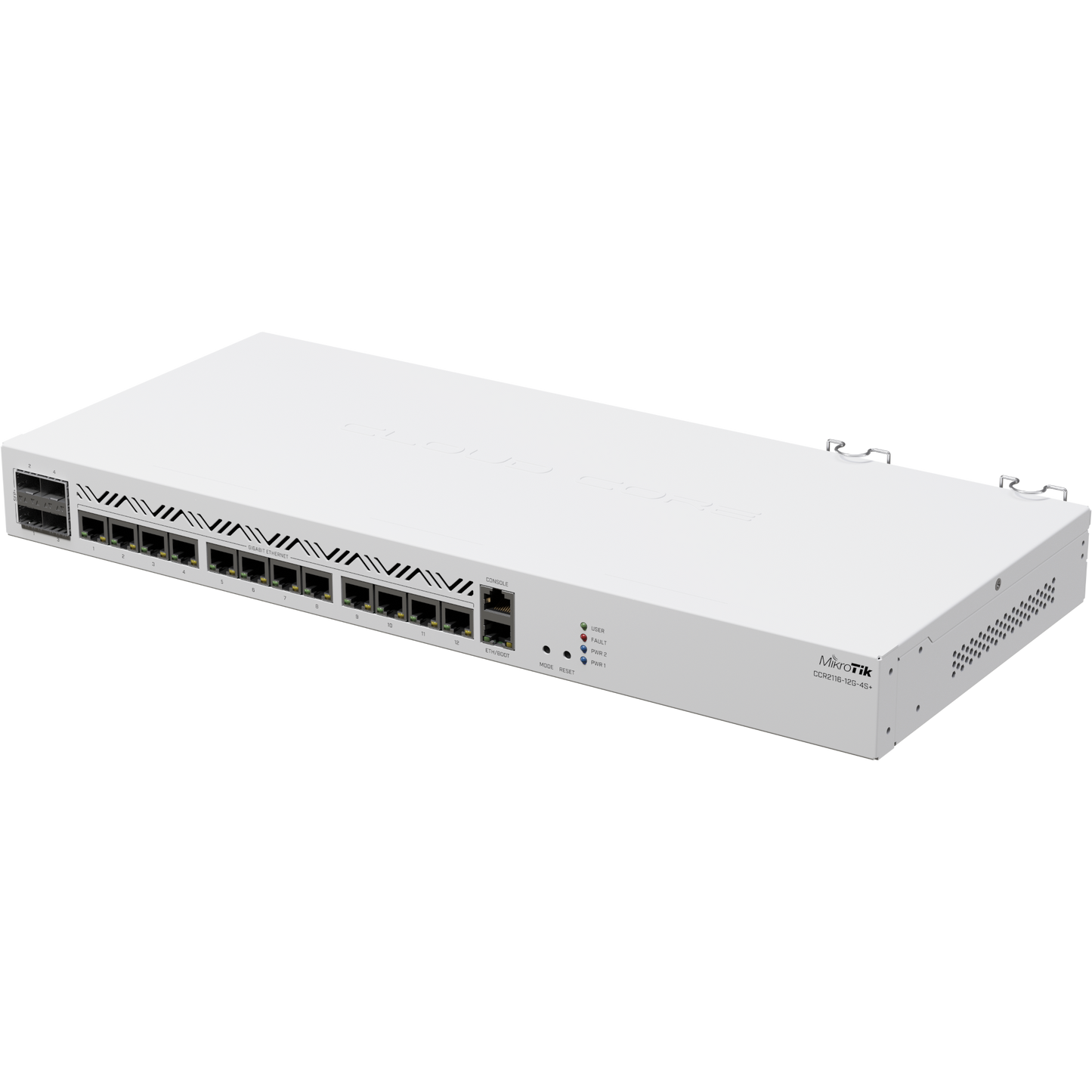 MikroTik Cloud Core 12 Port Gigabit 4SFP+ 16 Core Router [CCR2116-12G-4S+]
