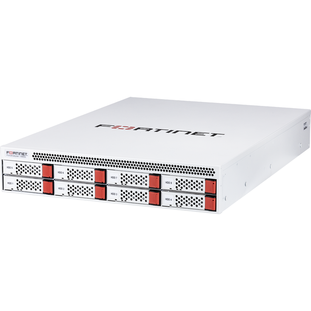 FortiAnalyzer-1000G Centralized logging & analysis appliance - 2x 2.5GbE RJ45 + 2 x 25GbE SFP28, 32TB storage, up to 660 GB/Day of Logs. [FAZ-1000G]