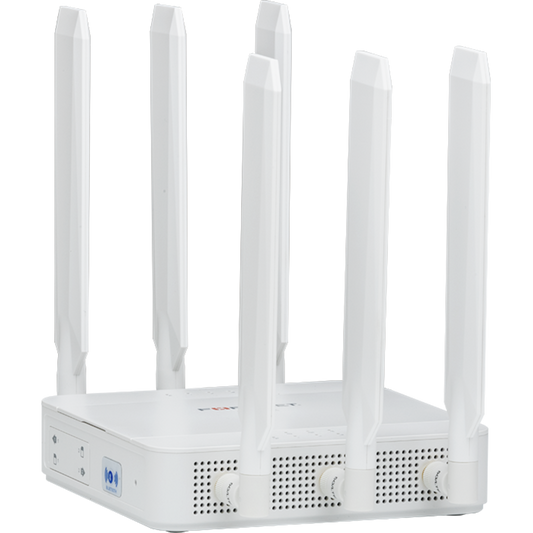 FortiExtenderVehicle-212F Semi-Rugged dual modem, Broadband Wireless WAN Router for Vehicle and OT applications, with 2x "Dual SIM 4G/LTE CAT-12 M.2 Module (DL/UL=600M/150Mbps)" for EU/APEC, /LATAM Carriers. 1x GE WAN + 4x GE LAN RJ45 ports i [FEV-212F-E]