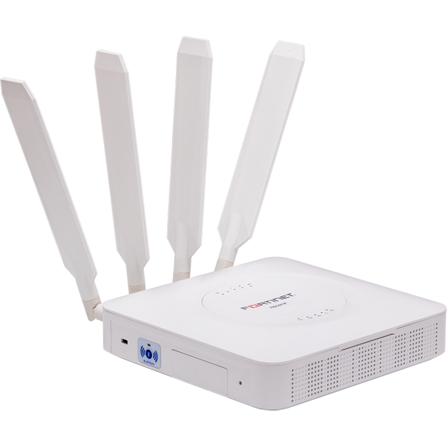 FortiExtender-511F Indoor Broadband Wireless WAN Router with 1x "Dual SIM 5G Sub-6GHz M.2 Module" for Global Carriers, with CAT20 LTE Support. 5x GE WAN/LAN configurable RJ45 ports including 1x 802.3at POE PD port (25.5W) and 1x SFP port. Power [FEX-511F]