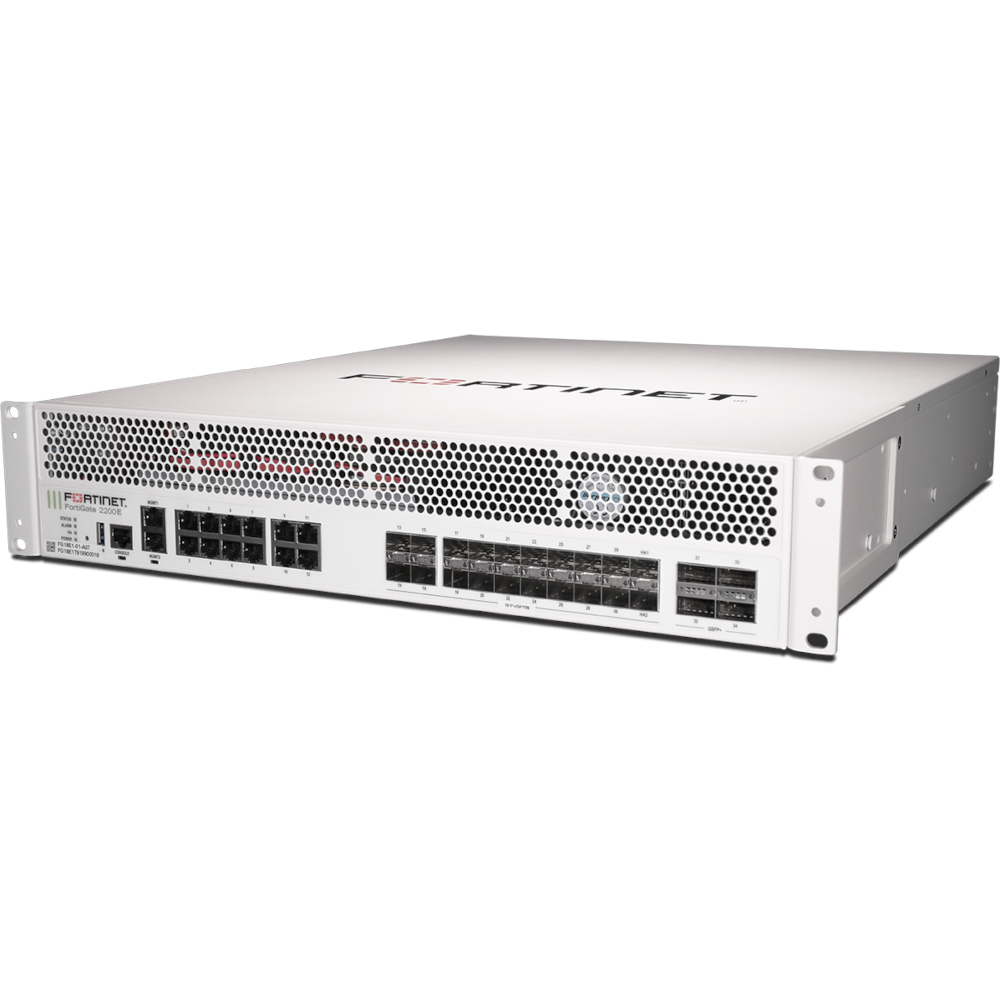 FortiGate-2201E Hardware plus 1 Year FortiCare Premium and FortiGuard Unified Threat Protection (UTP) [FG-2201E-BDL-950-12]