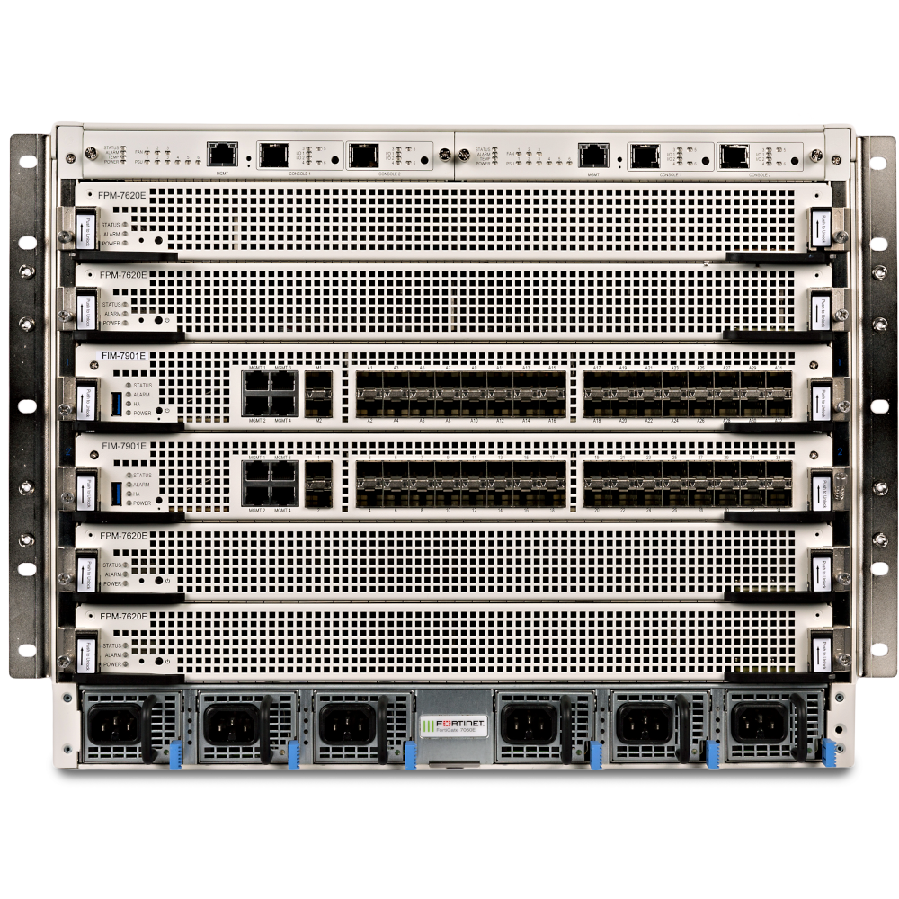 FortiGate 7060E-CHASSIS FG-7060E Chassis including 2x System Management Module, 3x Fan Modules and 4x AC PSU [FG-7060E]
