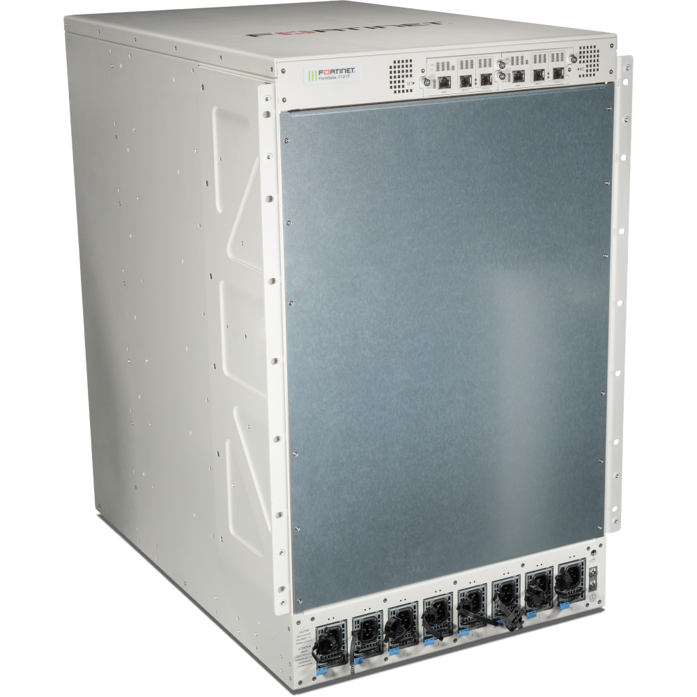 FortiGate-7121F-DC-Chassis FG-7121F chassis with 2x system management module, 8x DC PSU and 6x FAN module, 8x DC input cable. [FG-7121F-DC-CH]