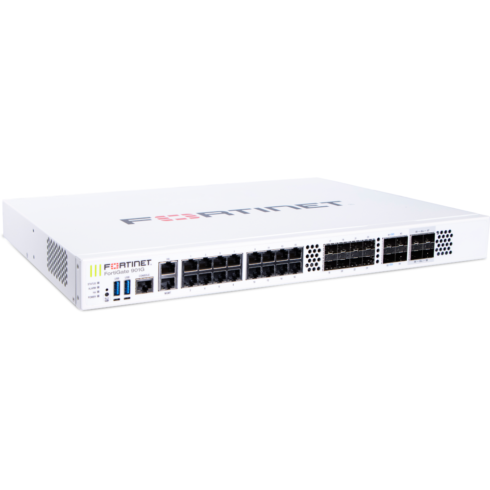 FortiGate-901G Hardware plus 1 Year FortiCare Premium and FortiGuard Unified Threat Protection (UTP) [FG-901G-BDL-950-12]