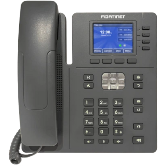 FortiFone-280B Entry level IP phone with 2.4 inch color screen, 6 programmable keys, PoE and 10/100 LAN and PC connections. [FON-280B]