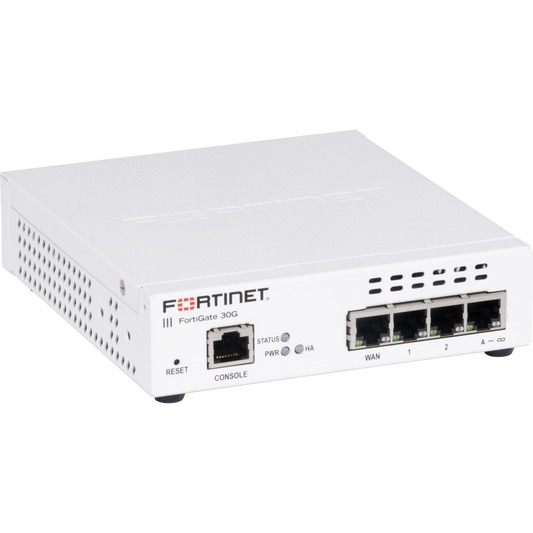 FortiWiFi-30G Hardware plus 1 Year FortiCare Premium and FortiGuard Unified Threat Protection (UTP) [FWF-30G-E-BDL-950-12]