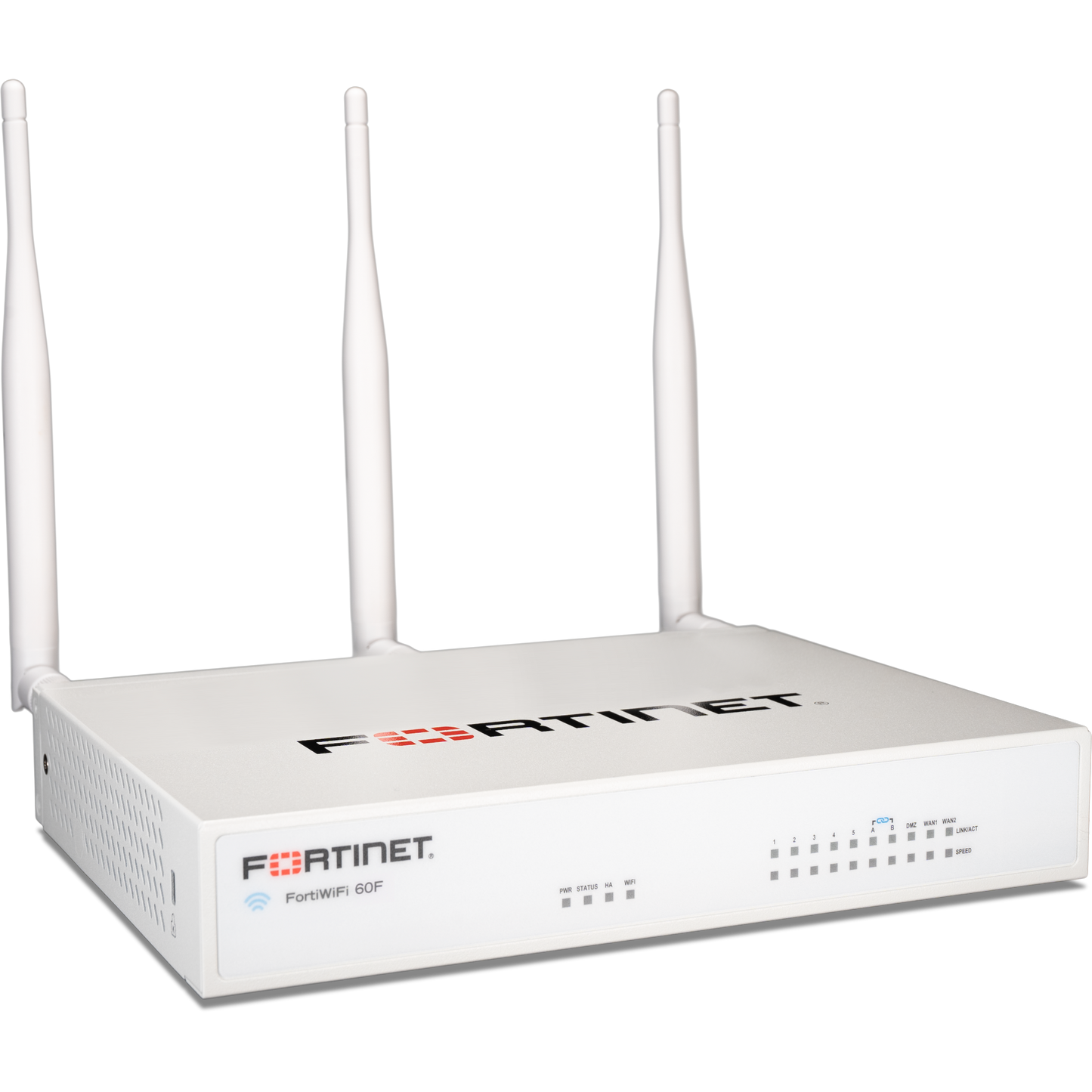 FortiWiFi-61F 10 x GE RJ45 ports (including 2 x WAN Ports, 1 x DMZ Port, 7 x Internal Ports), Wireless (802.11a/b/g/n/ac), 128GB SSD onboard storage. Region Code P [FWF-61F-P]