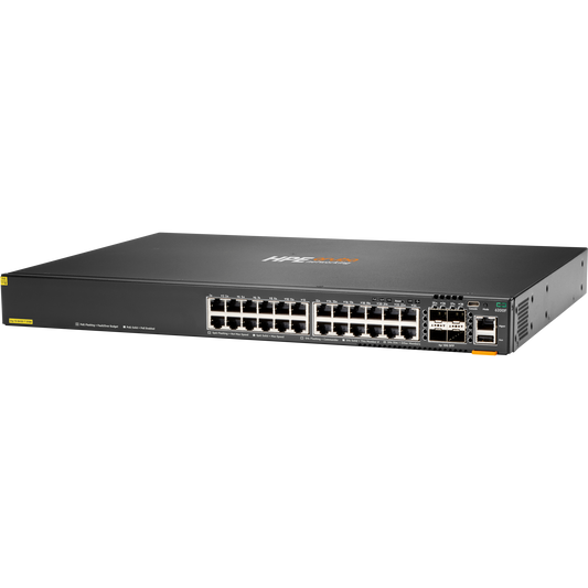HPE Aruba Networking CX 6200F 24G Class4 PoE 4SFP+ 370W Switch