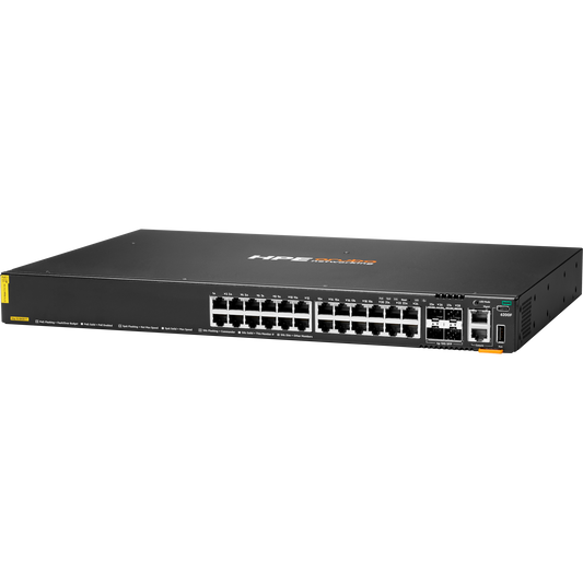 HPE Aruba Networking CX 6200F 24G Class-4 PoE 4SFP+ 370W Switch
