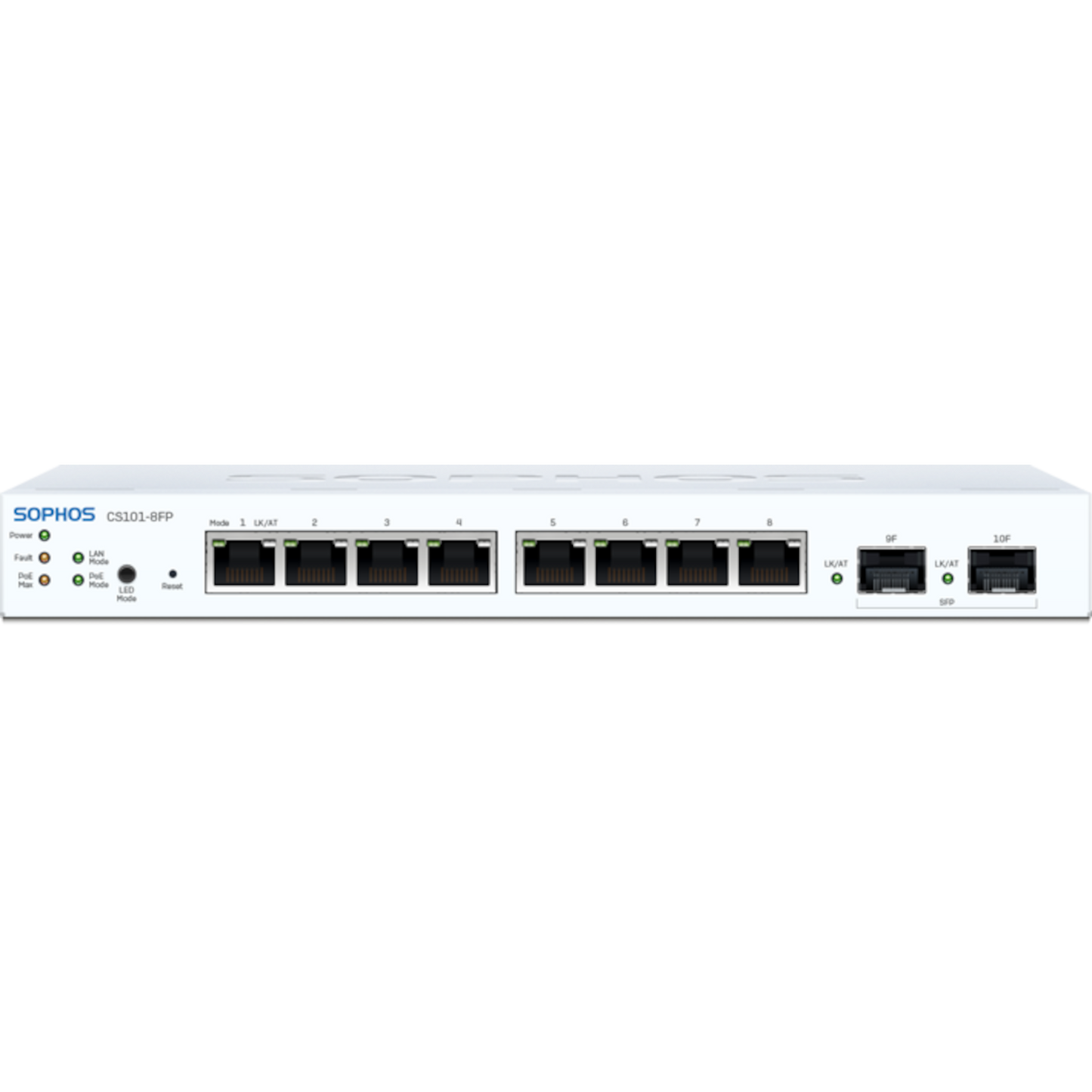 CS1010-8FP Sophos Switch - 8 port (8x10G NBase-T) with Full PoE - UK power cord [LS108P00ZZPCUK]
