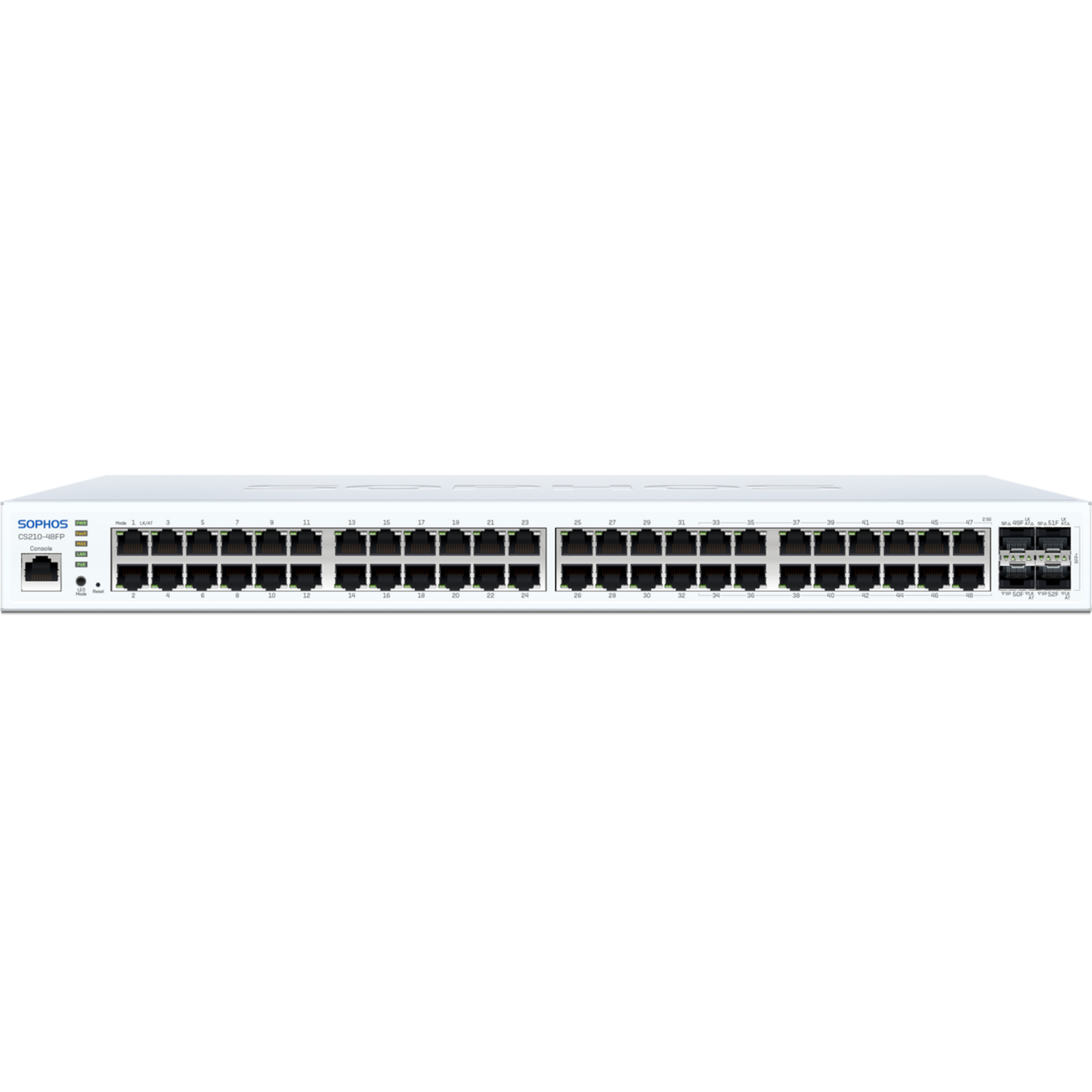 CS210-48FP Sophos Switch - 48 port (16x2.5G) with Full PoE with Support, 5-year - EU power cord [LS24FZ60ZZPCEU]