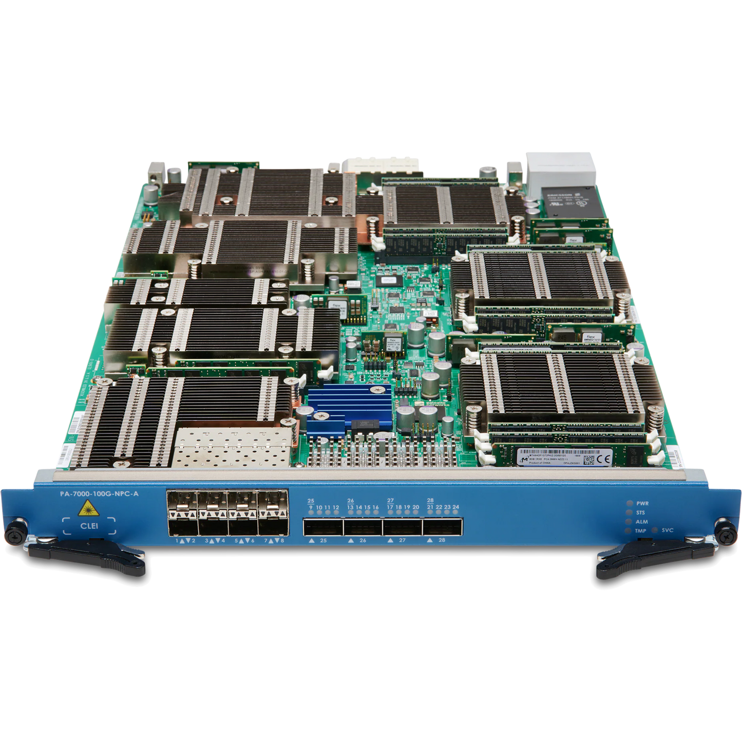 PA-7000, Network Processing Card with 8xSFP/SFP+, 4xQSFP+/QSFP28, auto speed sensing all ports, 32M sessions, field replaceable unit [PAN-PA-7000-100G-NPC-A-FRU]