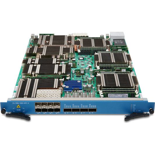PA-7000, Network Processing Card with 8xSFP/SFP+, 4xQSFP+/QSFP28, auto speed sensing all ports, 32M sessions, field replaceable unit [PAN-PA-7000-100G-NPC-A-FRU]