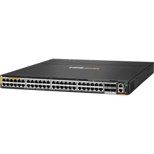 HPE Aruba Networking CX 6300M 48p SR10 1G/2.5G/5G/10G PTP/AVB Class8 PoE 4p 100G MACsec TAA Switch